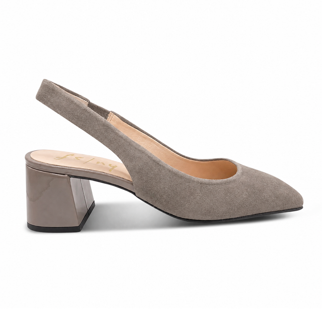 Mila Taupe Suede