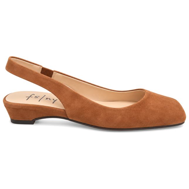 Mischa Dark Camel Suede