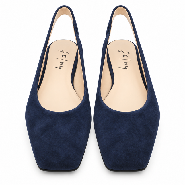Mischa Navy Suede