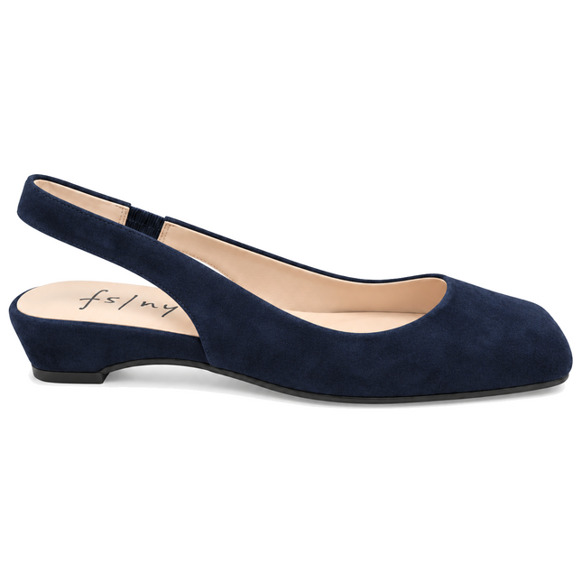 Mischa Navy Suede