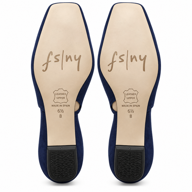 Mischa Navy Suede