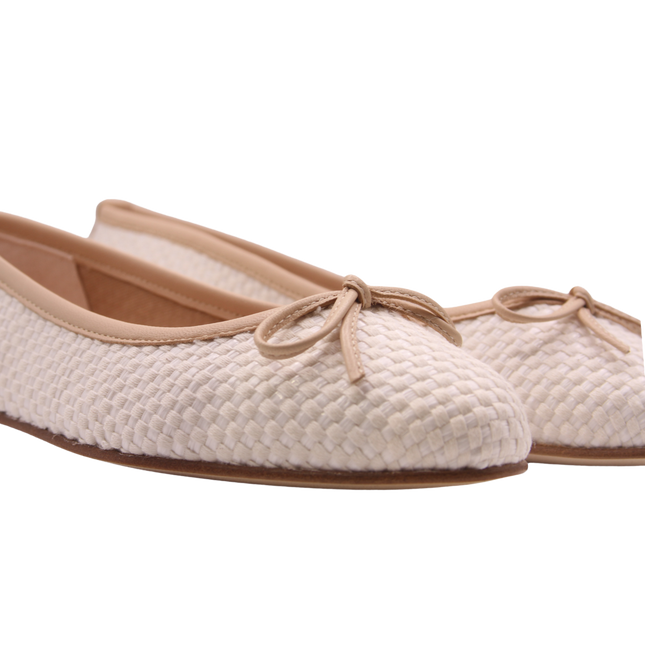 Marge Beige White Raffia