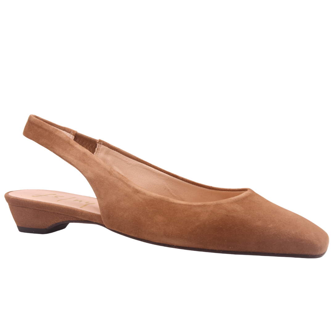 Mischa - Dark Camel Suede