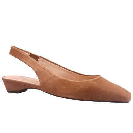 Mischa Dark Camel Suede