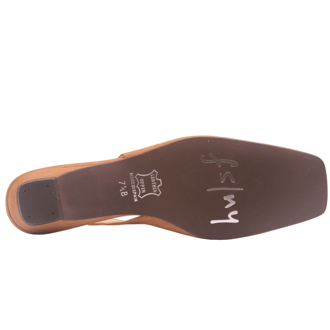 Mischa - Dark Camel Suede