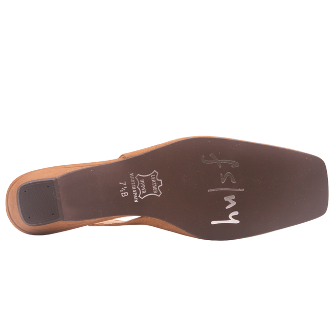 Mischa Dark Camel Suede