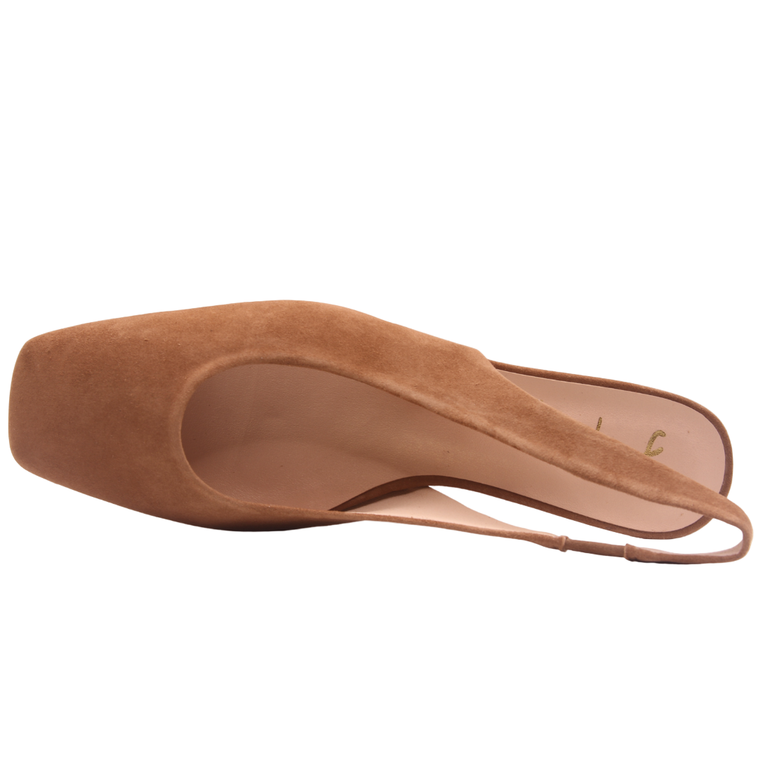 Mischa - Dark Camel Suede