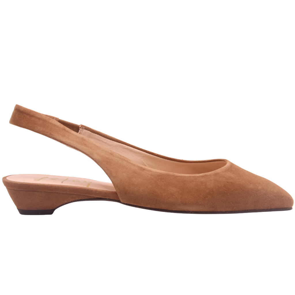 Mischa - Dark Camel Suede