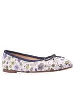 Naomi - Navy Floral Leather