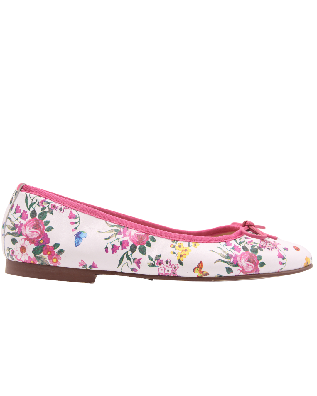 Naomi - Pink Floral Leather