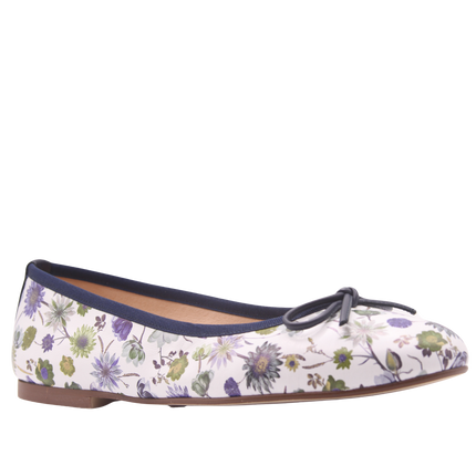 Naomi Navy Floral Leather