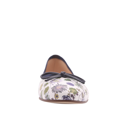 Naomi Navy Floral Leather
