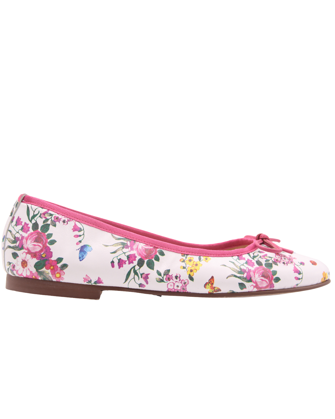 Naomi - Pink Floral Leather