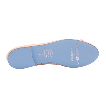 blue toeflex sole with logo and size 