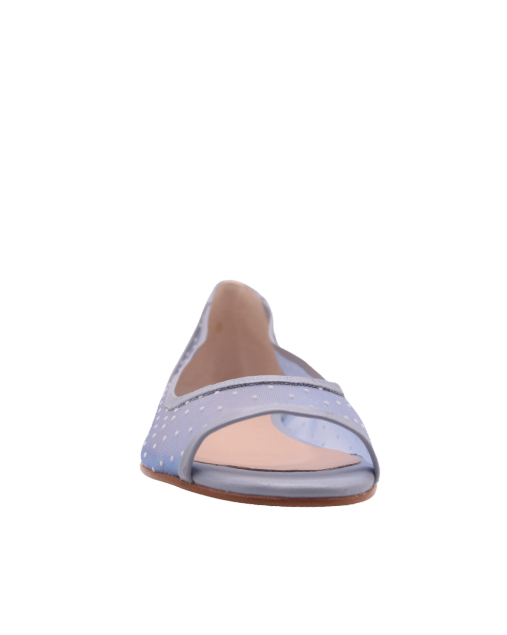Noir - Light Blue Dot Mesh