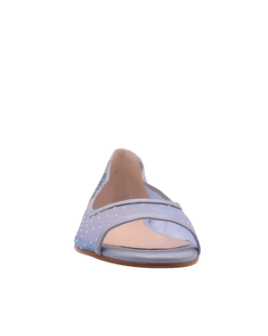 Noir - Light Blue Dot Mesh
