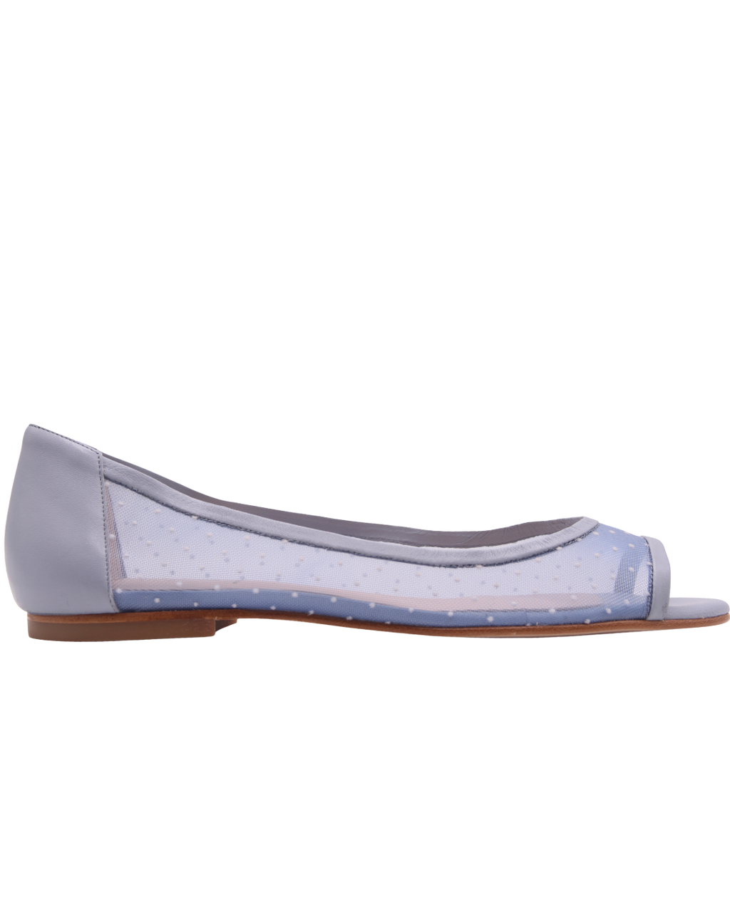 Noir - Light Blue Dot Mesh