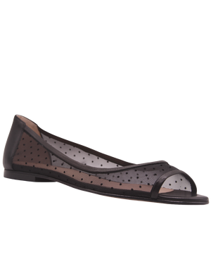 Noir - Black Dot Mesh