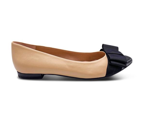 beige flat dress shoes Women's Hidden Treasure Beige Buckle Flat Sandals | Size: 6 main image 0