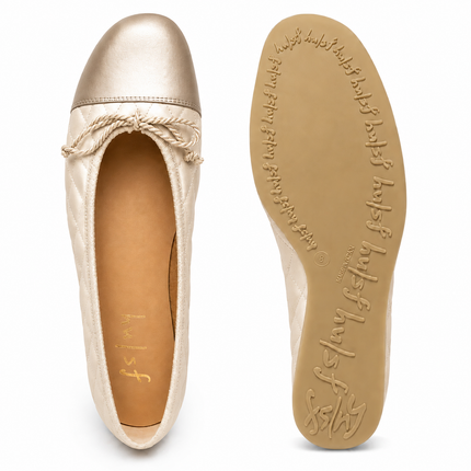 Passport Rubber Sole Cream/Champagne