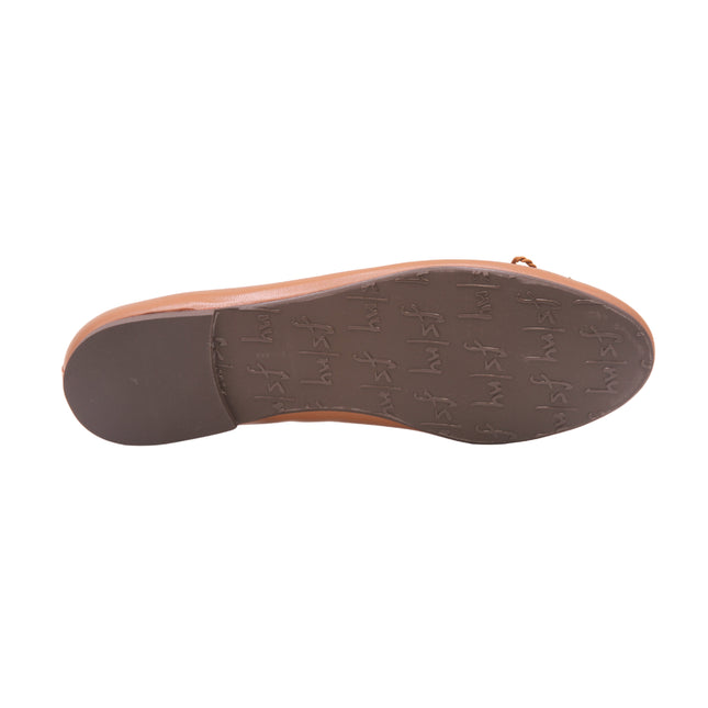 Brown shoe rubber sole on a white background