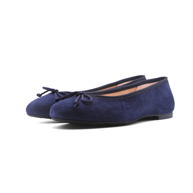 Pearl Navy Suede