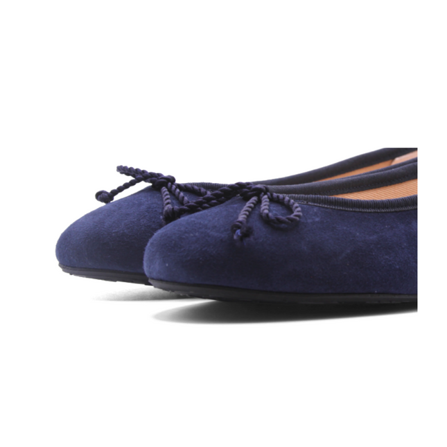Pearl Navy Suede