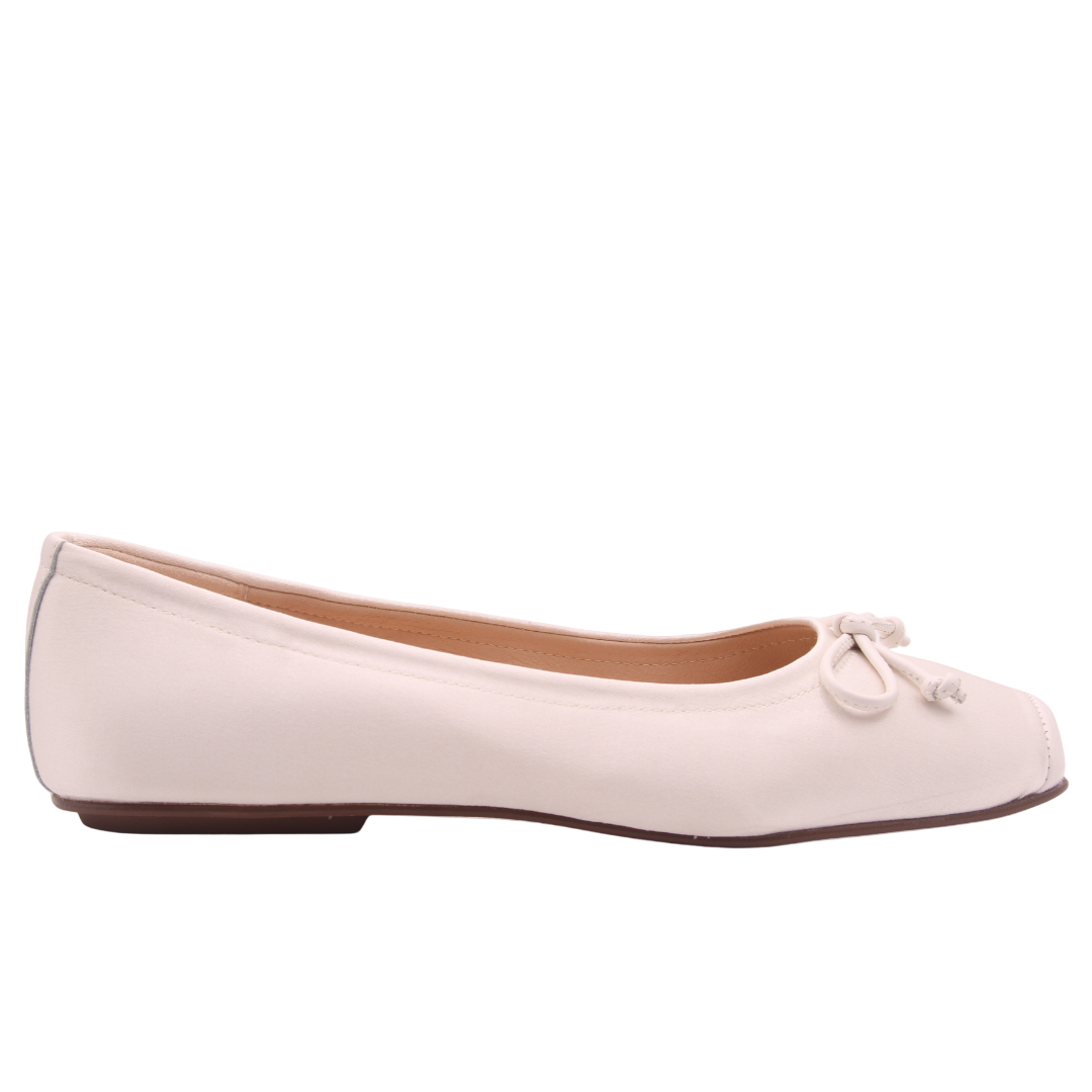 Phoebe - Off White Satin