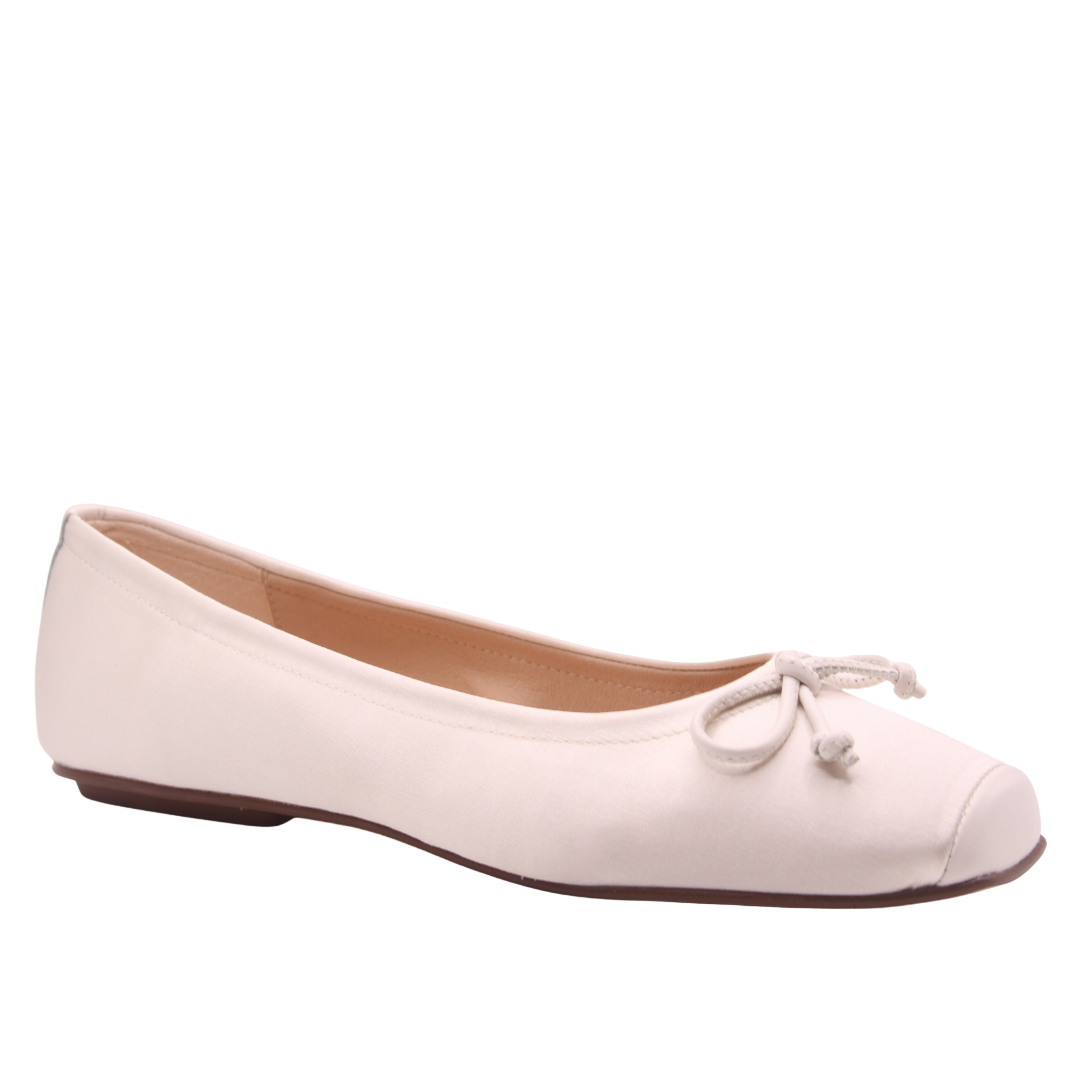 Phoebe - Off White Satin