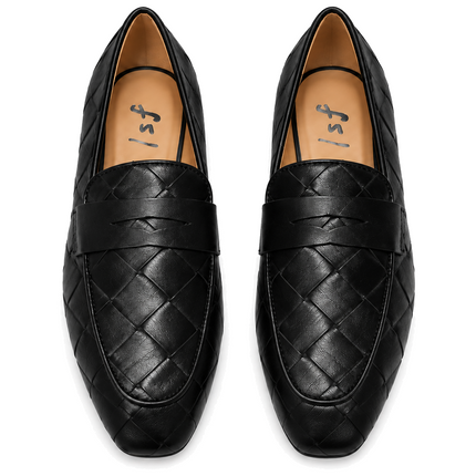 Rose Black Leather