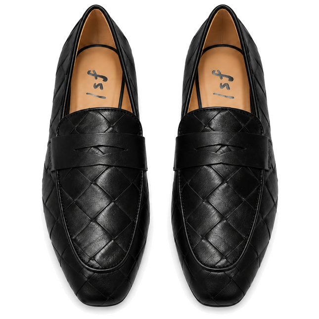 Rose Black Leather