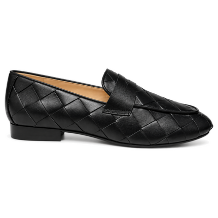 Rose Black Leather