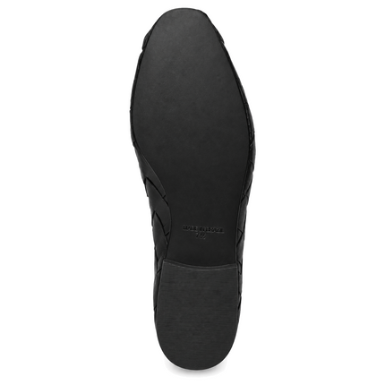 Rose Black Leather