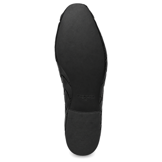 Rose Black Leather