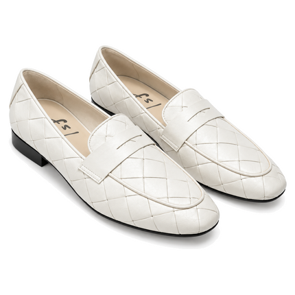 Rose White Leather