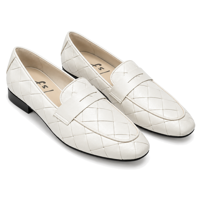 Rose White Leather