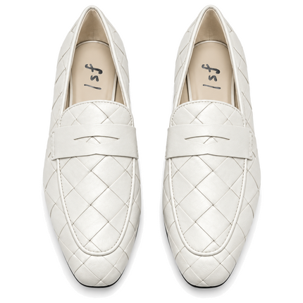 Rose White Leather