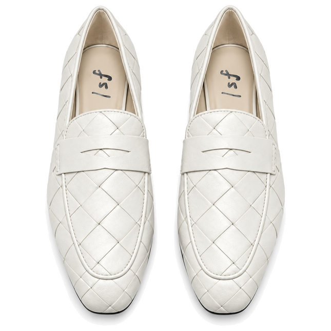 Rose White Leather