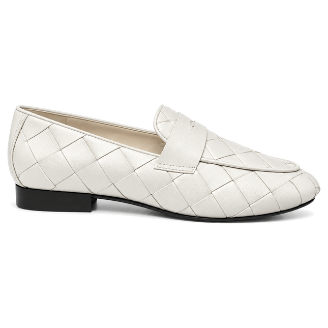 Rose White Leather