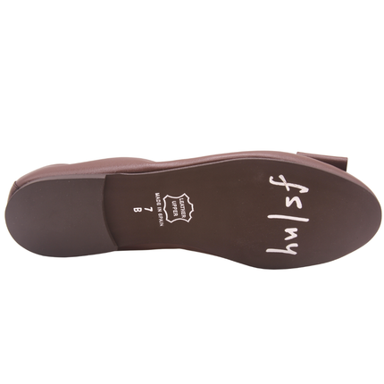 Brown Toe flex sole 