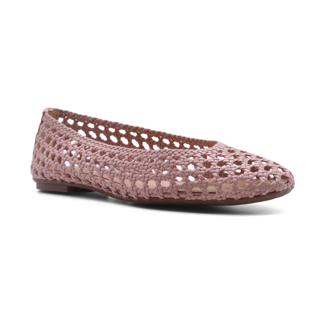 Rosalie Blush Woven Leather