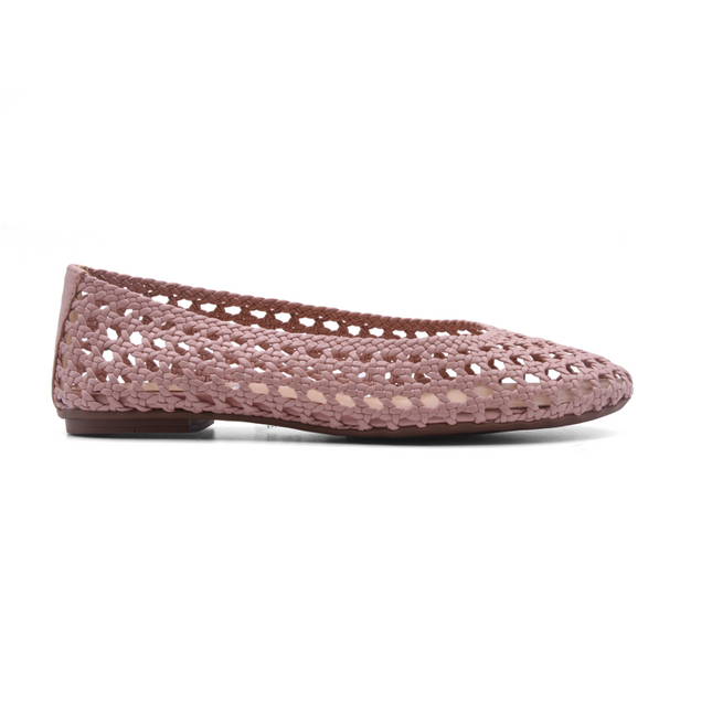 Rosalie Blush Woven Leather