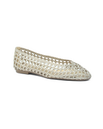 Rosalie Champagne Woven Leather
