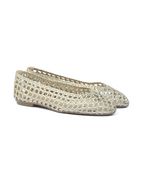 Rosalie Champagne Woven Leather