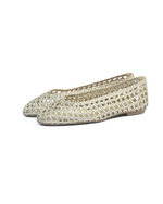 Rosalie Champagne Woven Leather