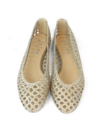 Rosalie Champagne Woven Leather