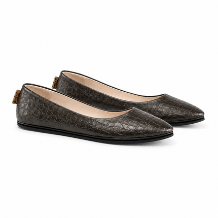 Sloop Taupe Croco Leather