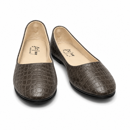 Sloop Taupe Croco Leather