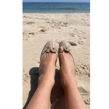 Tessa Beige Leather