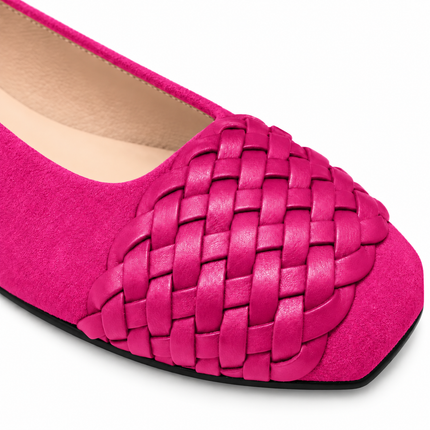 Via Fuchsia Suede Braid